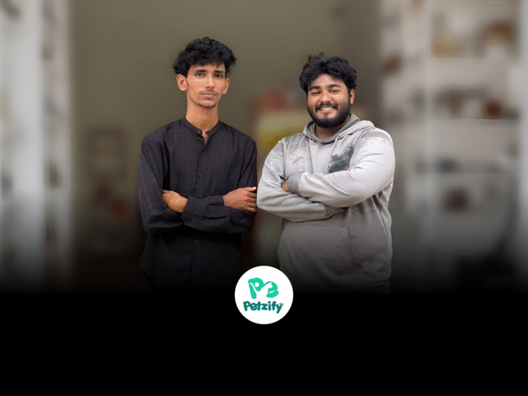 Petzify founder Abhijit MR with AI pet consultant Pawdoc for smarter pet care